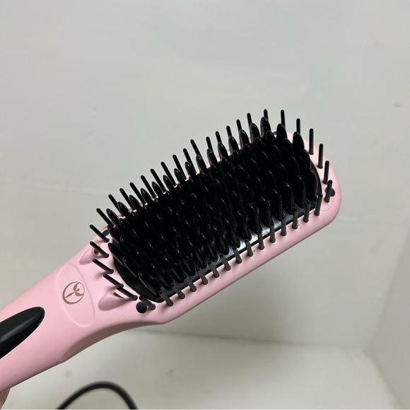 L'ange Hair Brush Straightener Pink Electric Lange Works - Picture 3 of 7